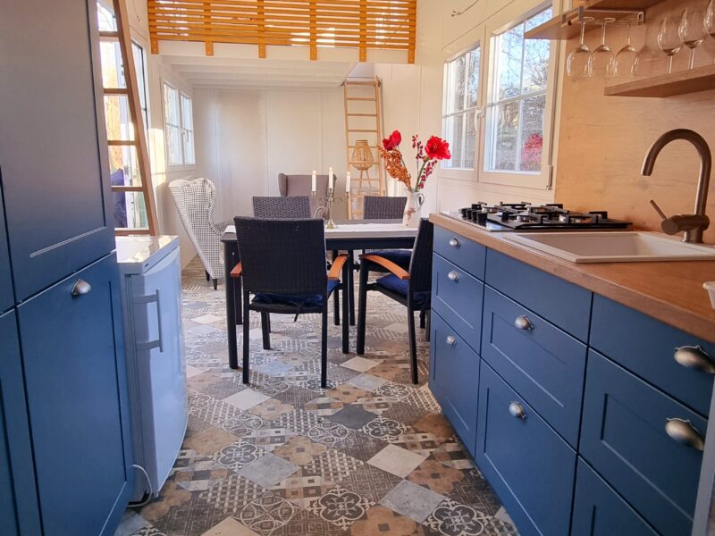 Mobiles Tinyhaus im Schwedenstil