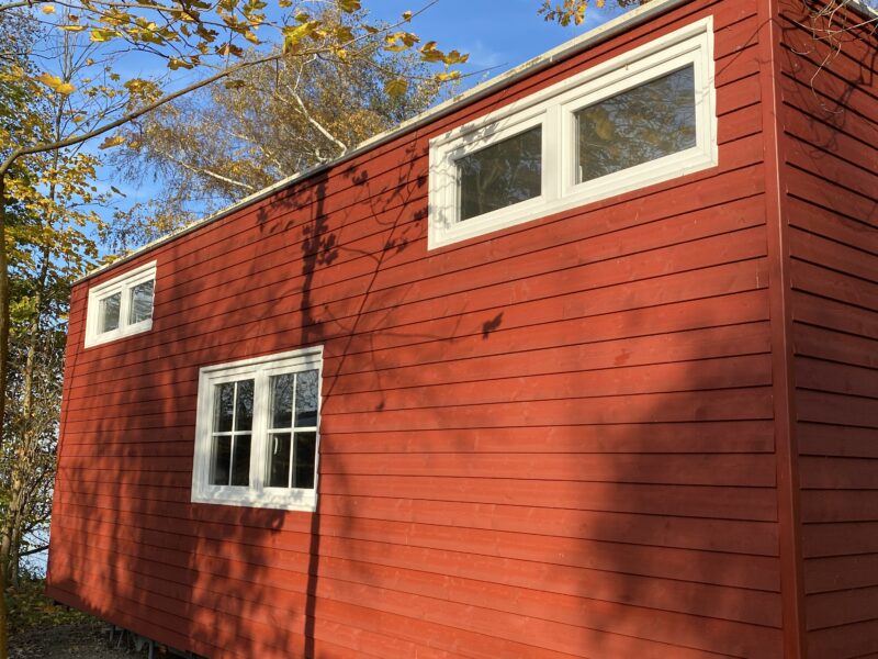 Mobiles Tinyhaus im Schwedenstil