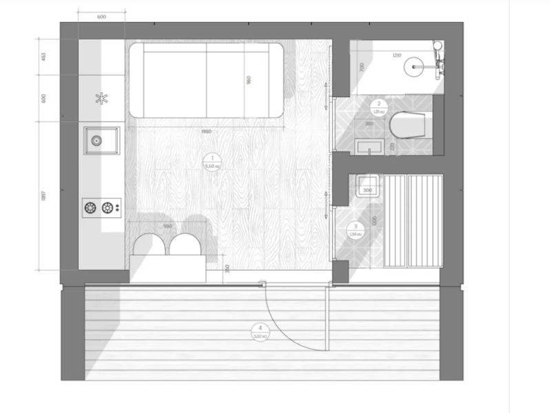 TinyHaus Saunahaus 18m2 Schlüsselfertig!