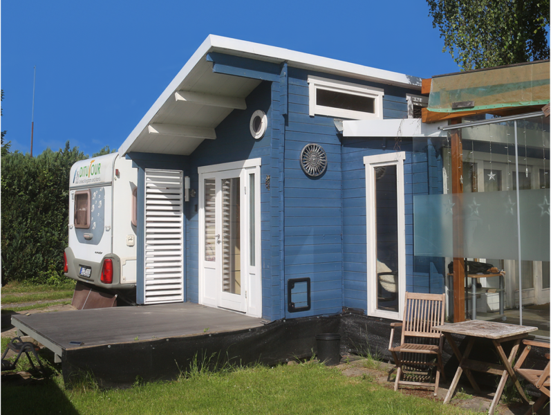 EINZIGARTIGES UNIKAT: Exklusives Wohnwagen-Tiny-House-Ensemble (Autark & Mobil)