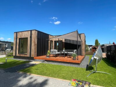 Neubau: Modernes Tiny Chalet mit Terrasse & Garten am Harzrand