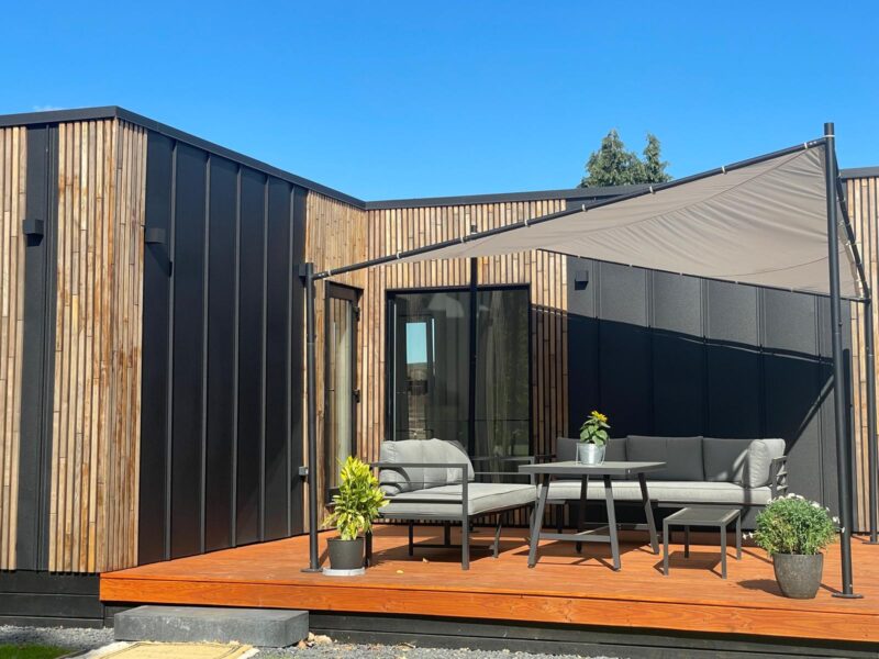 Neubau: Modernes Tiny Chalet mit Terrasse & Garten am Harzrand